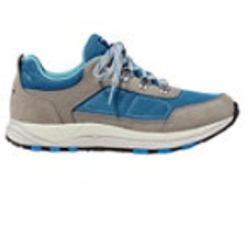 NEW LL Bean Mt Classic Hiking Shoes Nubuck Leather GREY BLUE womens Sz: 9